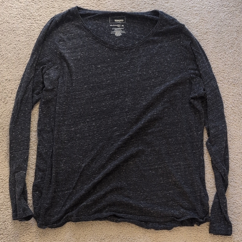 Sonoma Navy Speckled Everyday Tee
